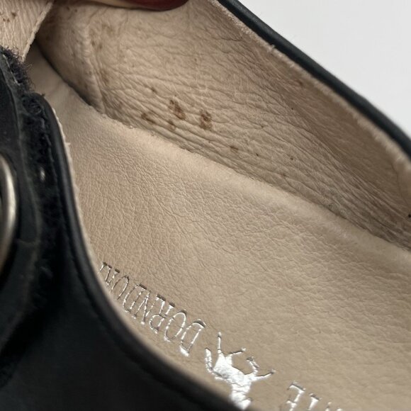 Remonte Dorndorf Leather Mary Jane Slingback Heels Size 40, US 9-9.5 Black Boho - Picture 9 of 13